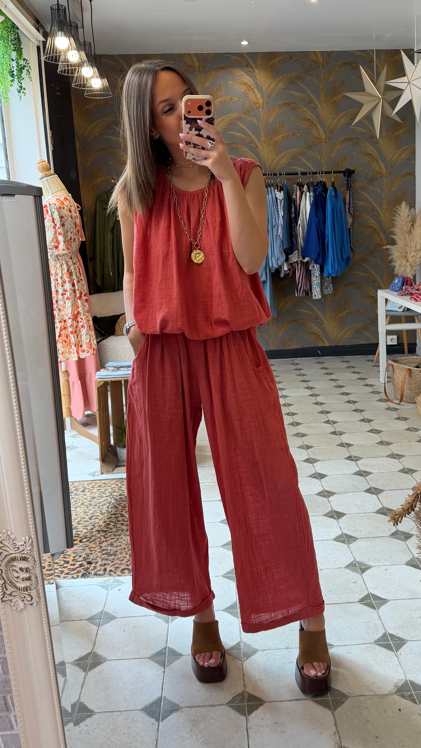 Ensemble Charlie terracotta - Johanna Paris
