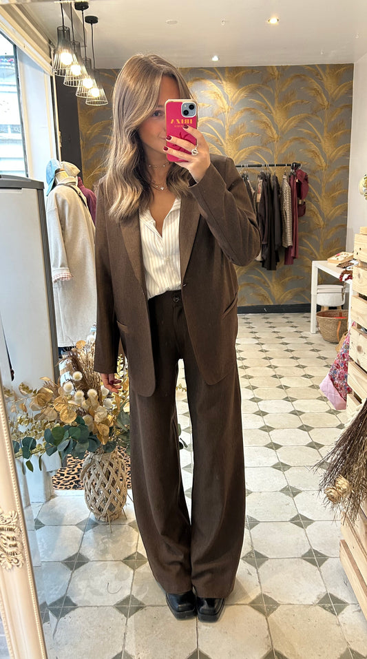 Pantalon Léon chocolat