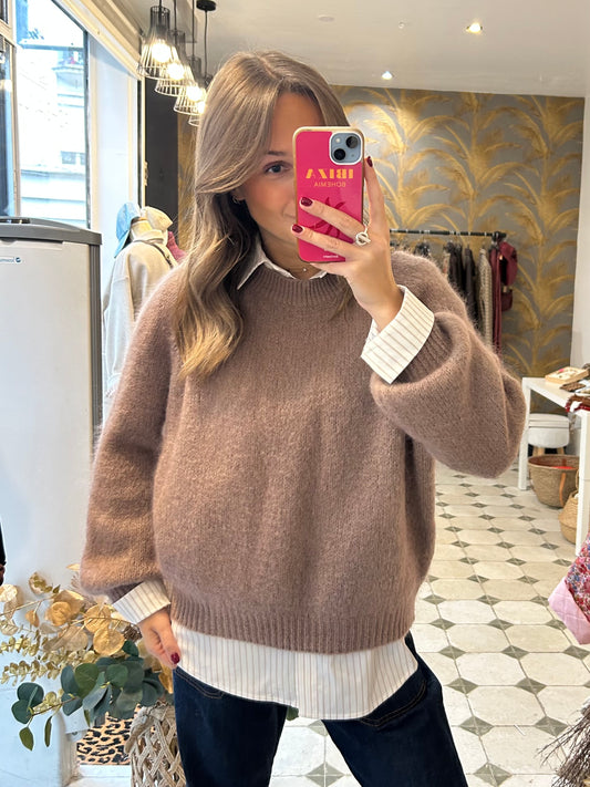 Pull Alma taupe