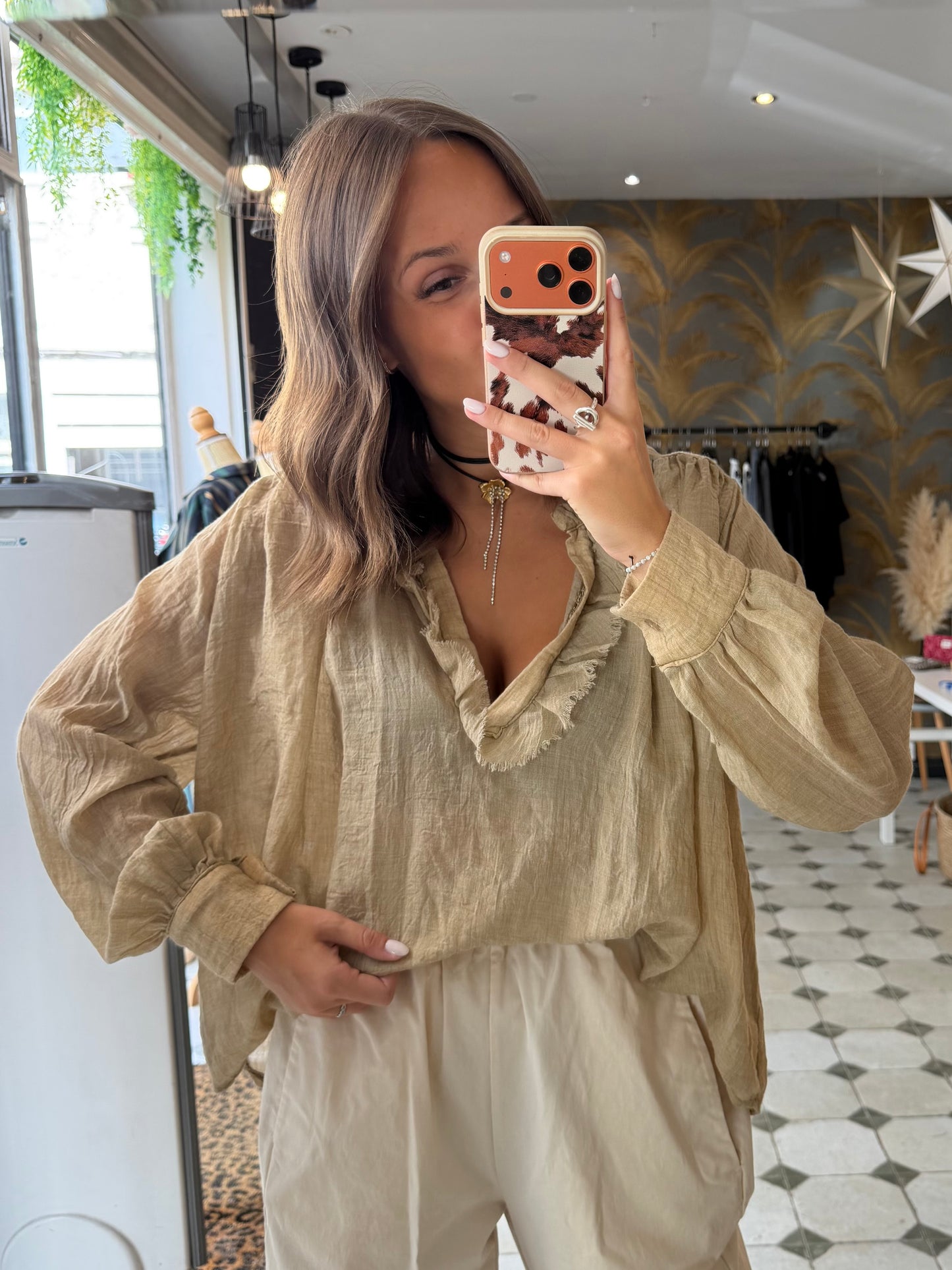 Blouse ML Aria beige - Johanna Paris