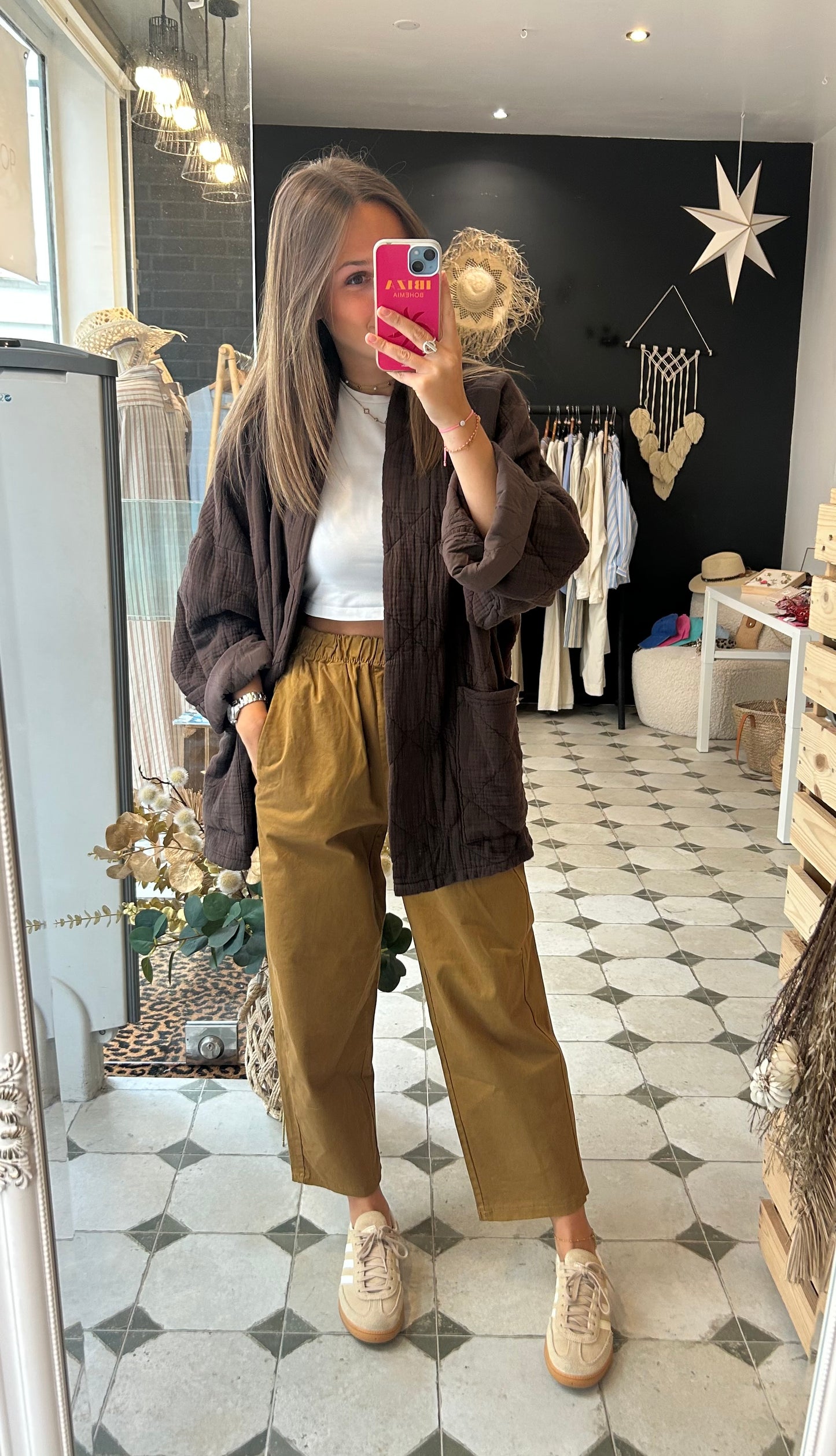 Pantalon Magique en toile curry - Johanna Paris