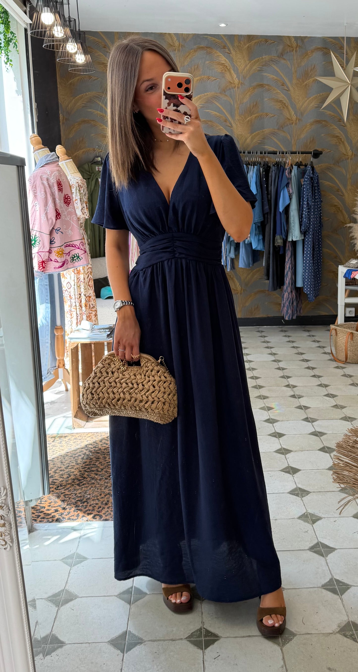 Robe Diane bleu marine