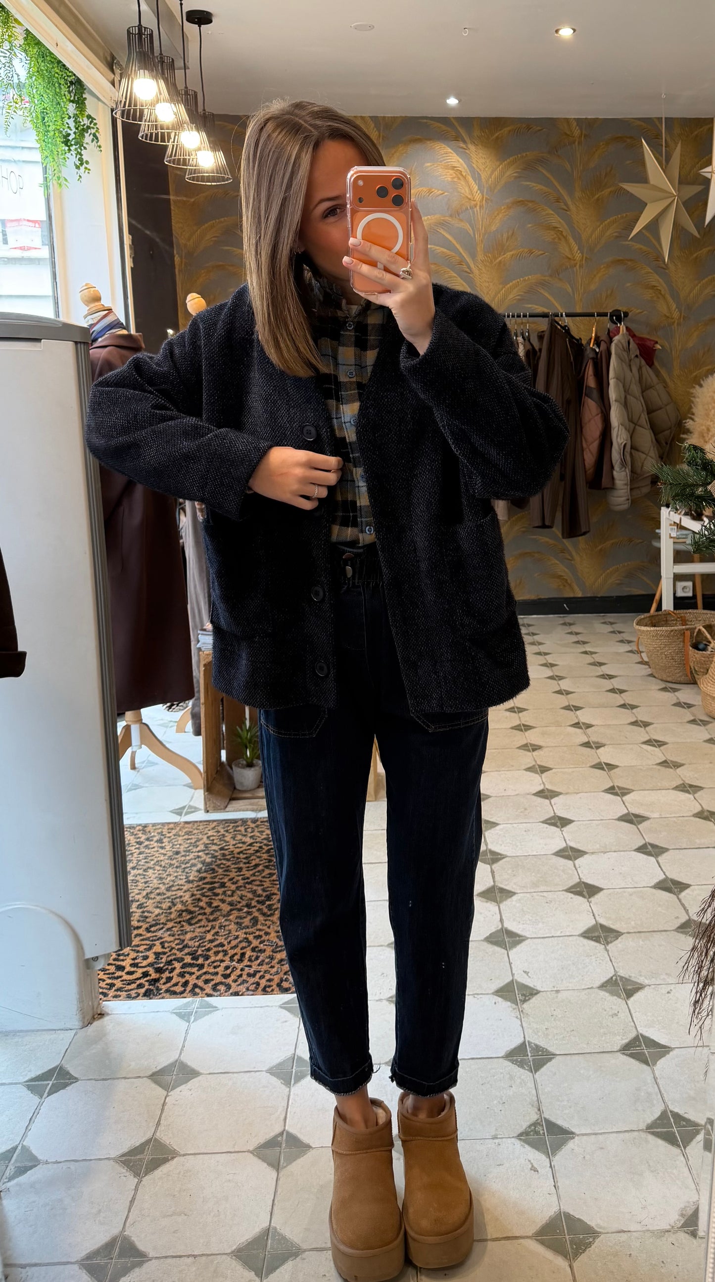 Veste Ludivine bleu marine - Johanna Paris