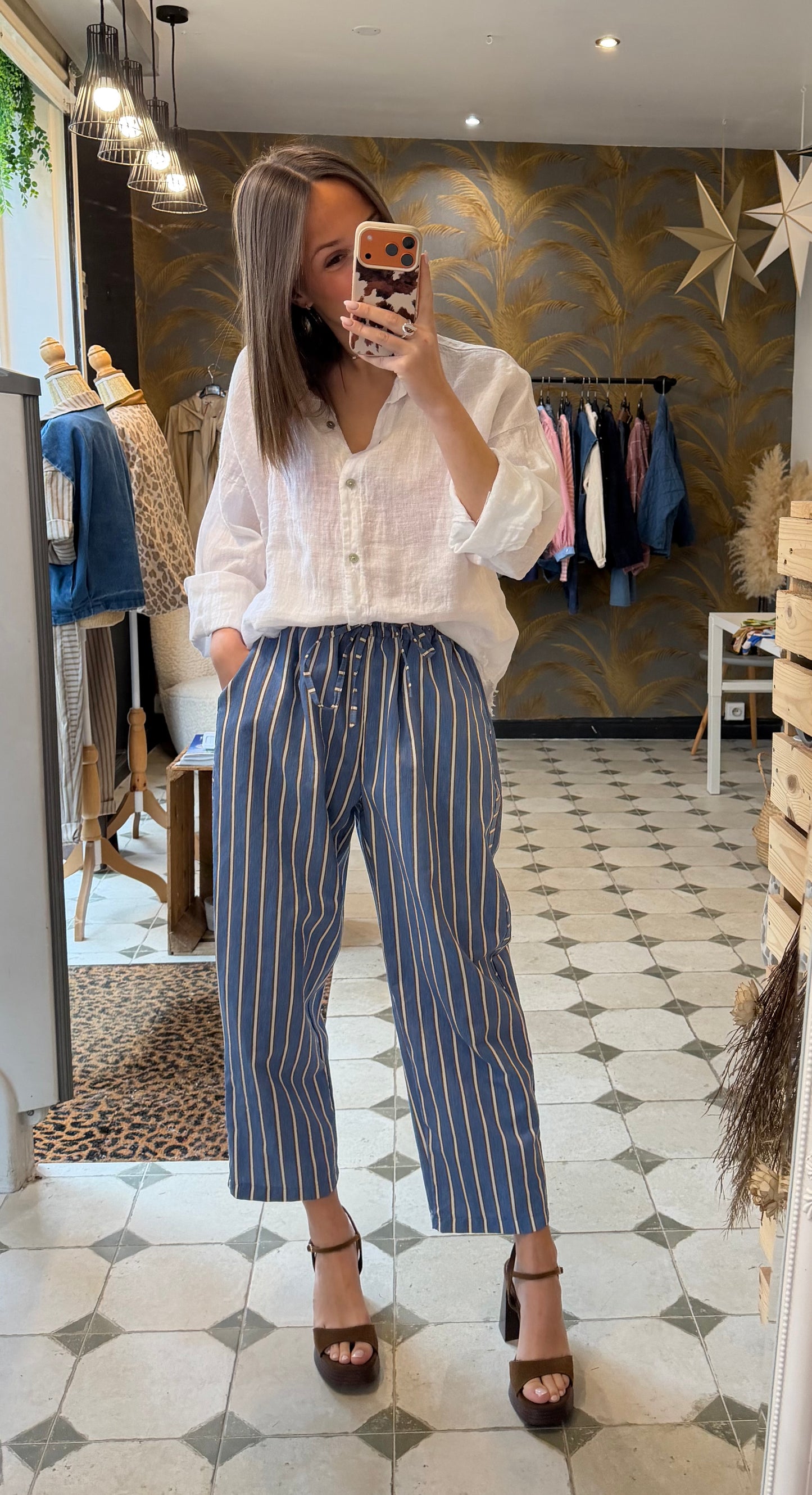 Chemise Lino blanche - Johanna Paris