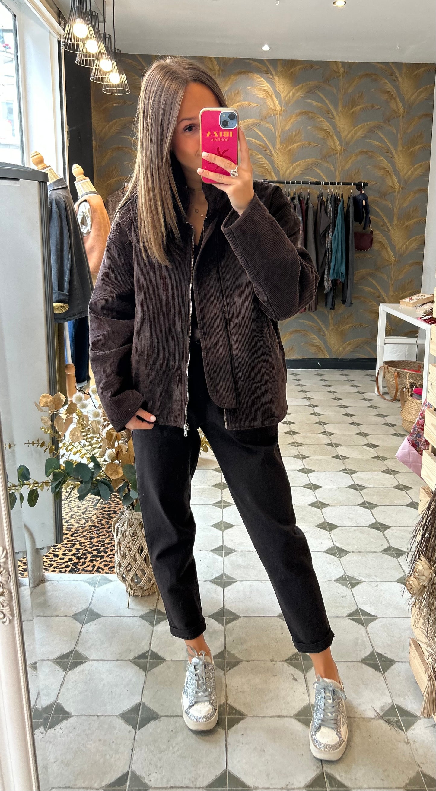 Veste Zoé chocolat - Johanna Paris