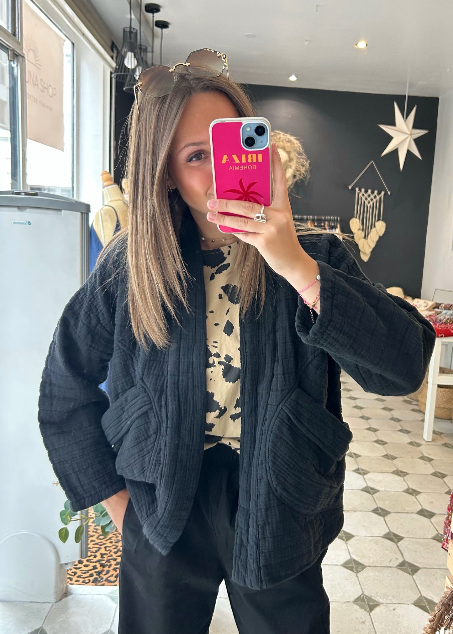 Veste matelassée noire - Johanna Paris