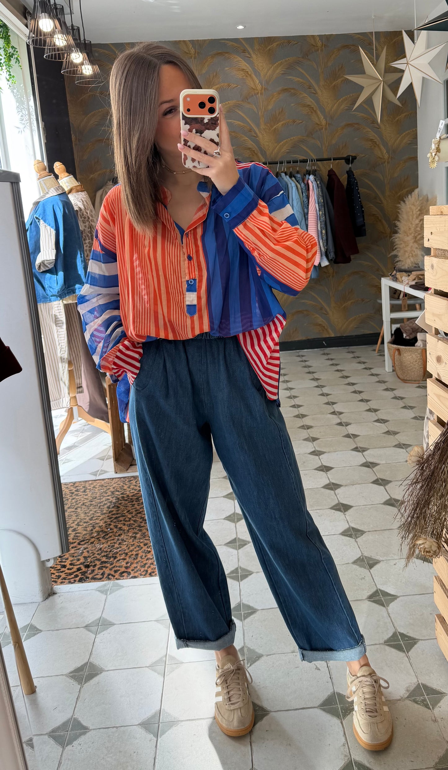 Pantalon Magique long en jean - Johanna Paris
