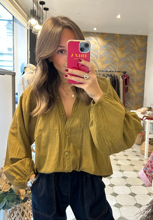 Chemise Livia moutarde - Johanna Paris