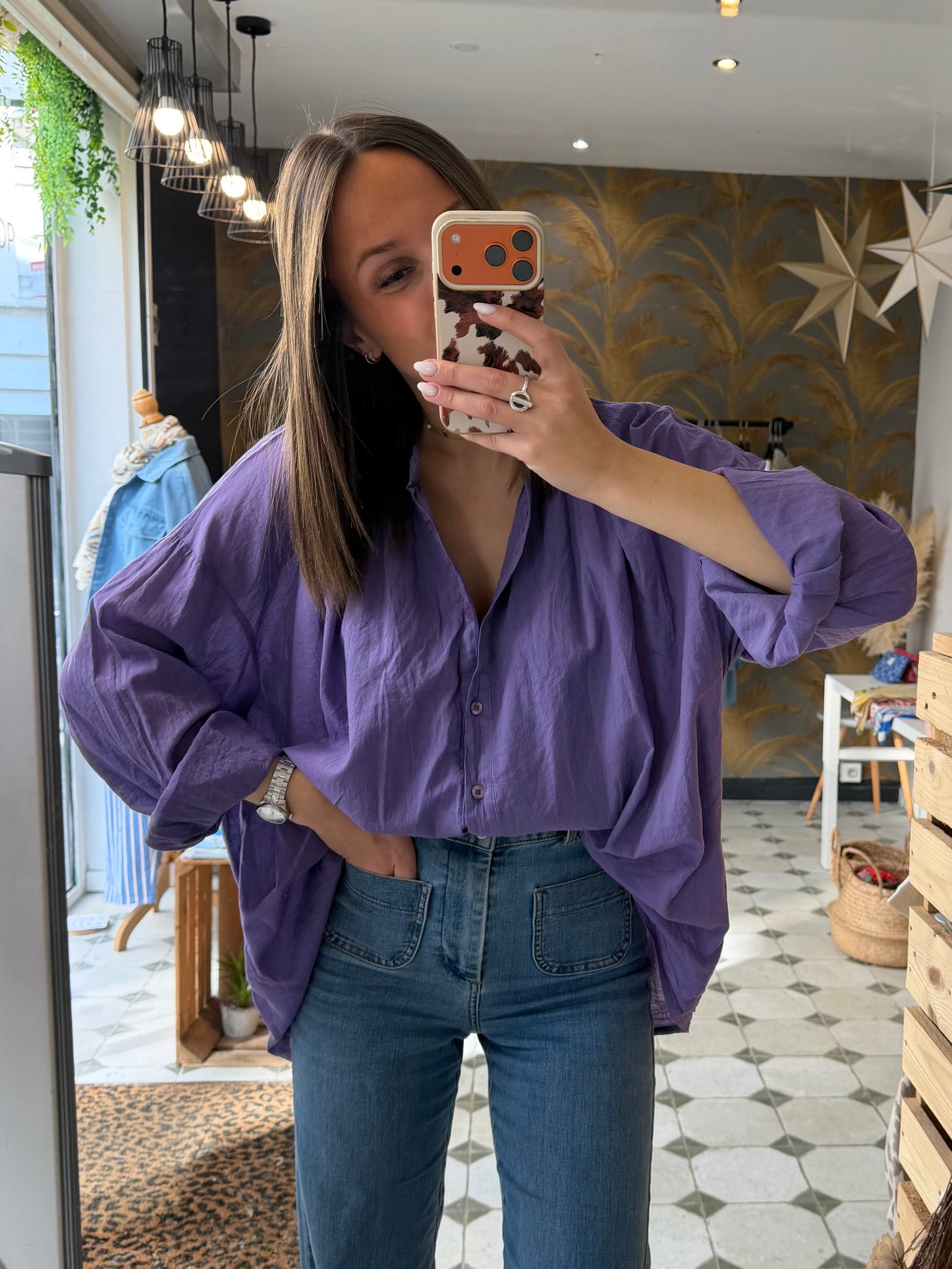 Chemise Clem violet - Johanna Paris