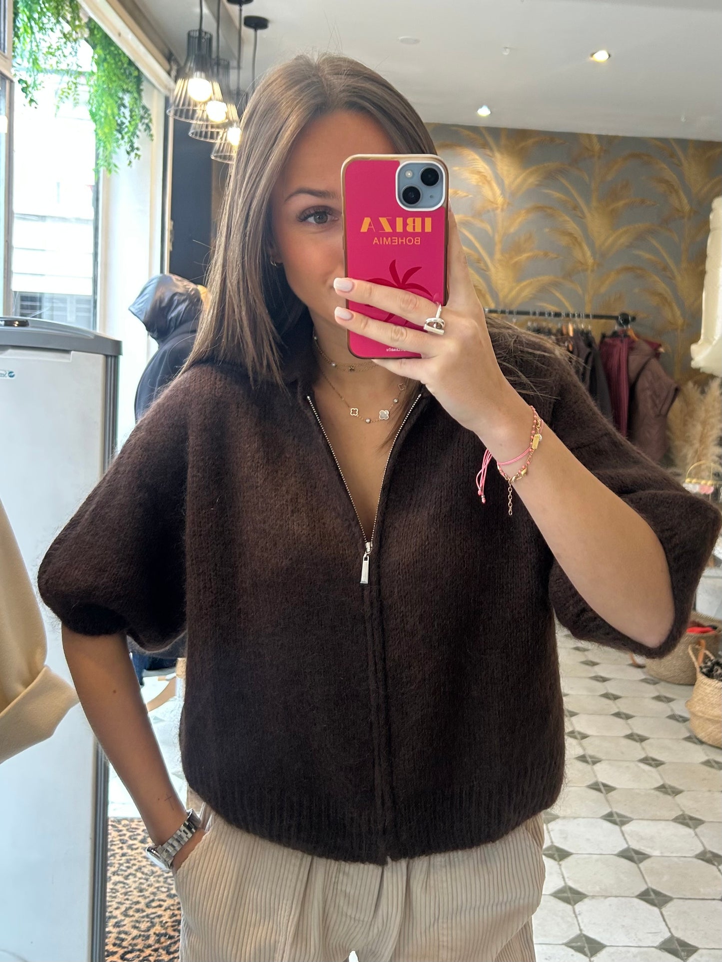 Pull Pablo chocolat - Johanna Paris