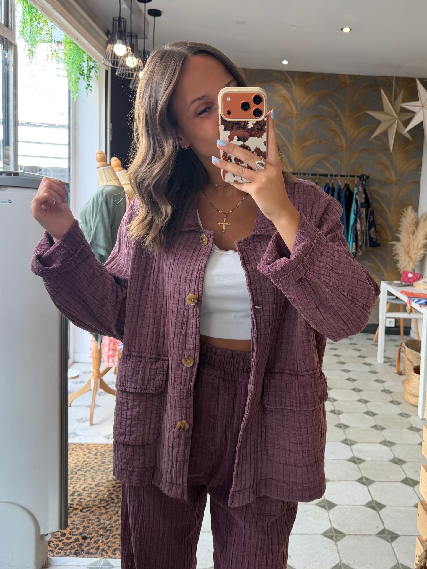 Veste Hazel prune - Johanna Paris