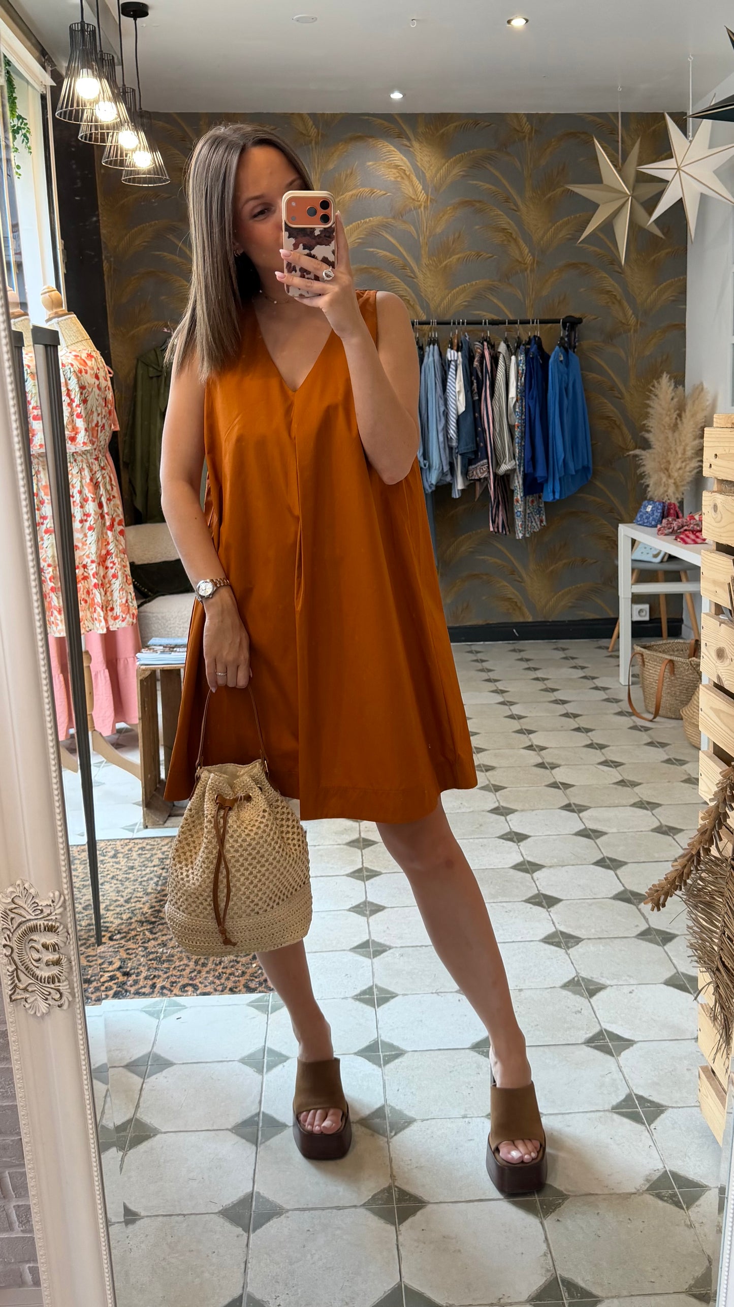 Robe Céleste terracotta - Johanna Paris