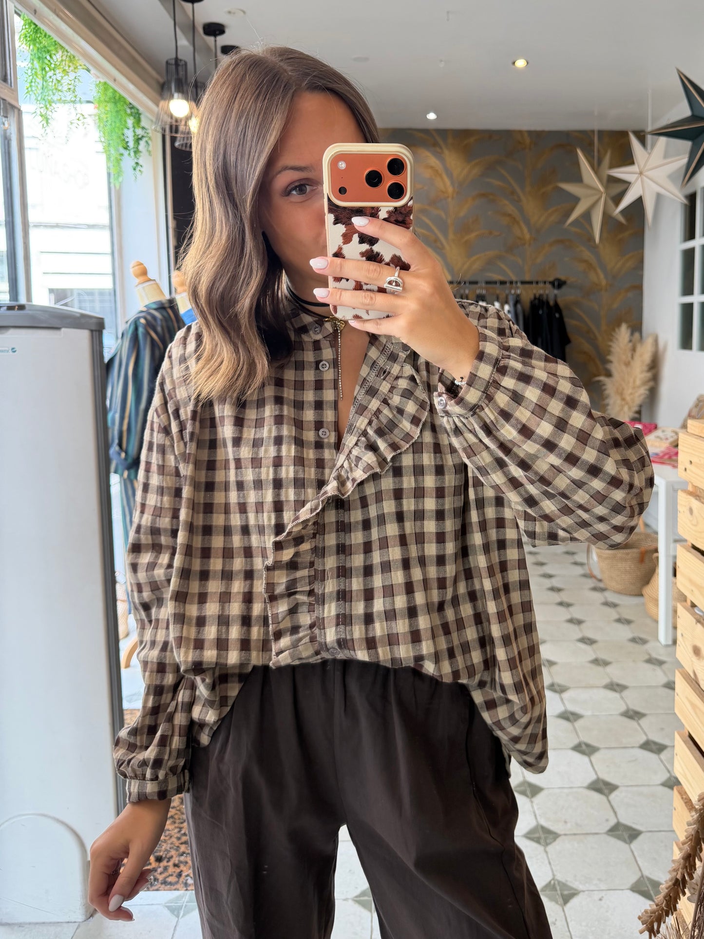 Chemise Vania chocolat - Johanna Paris