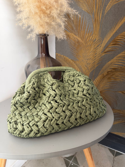 Pochette en raphia