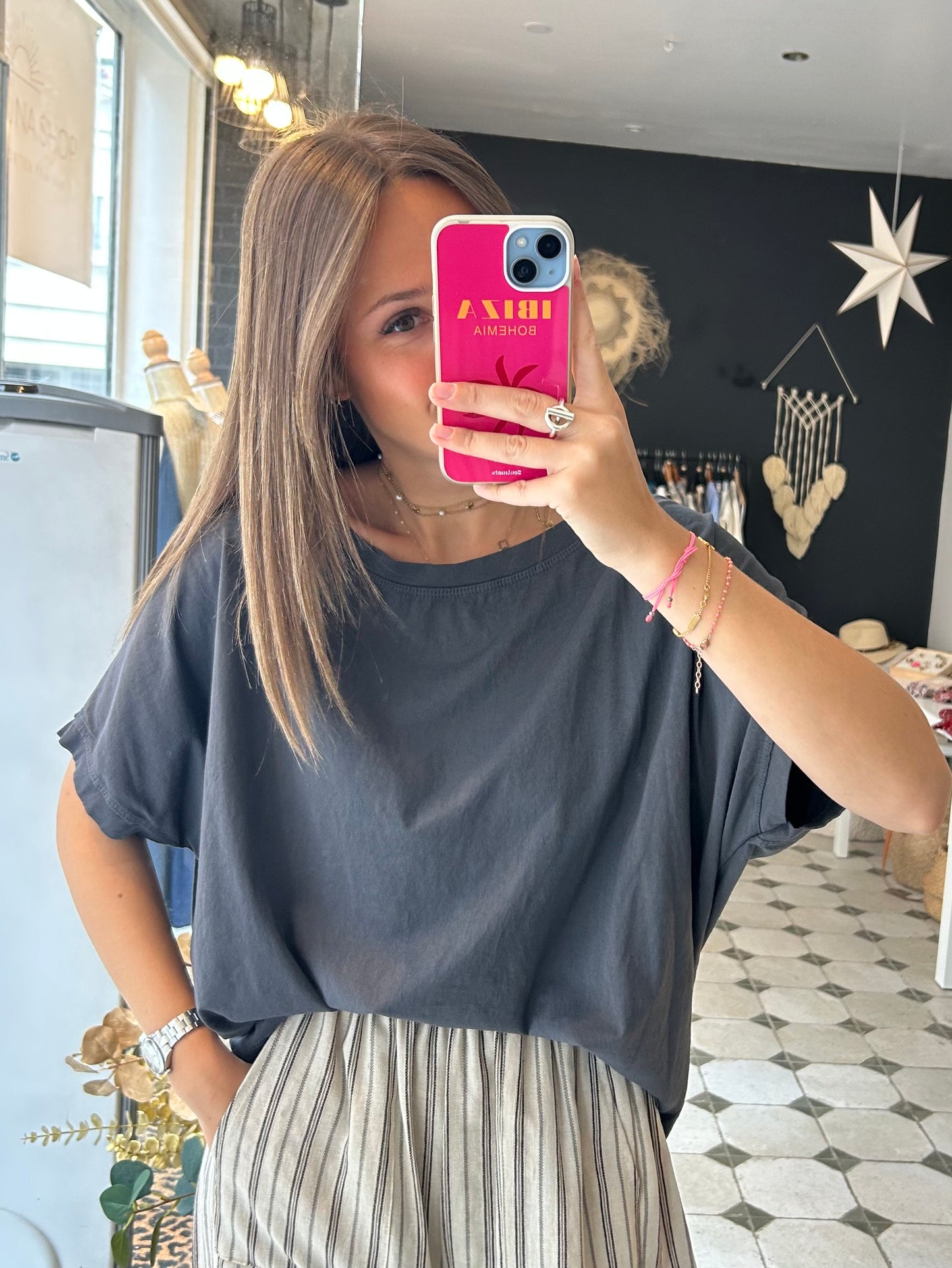 T-Shirt gris foncé - Johanna Paris