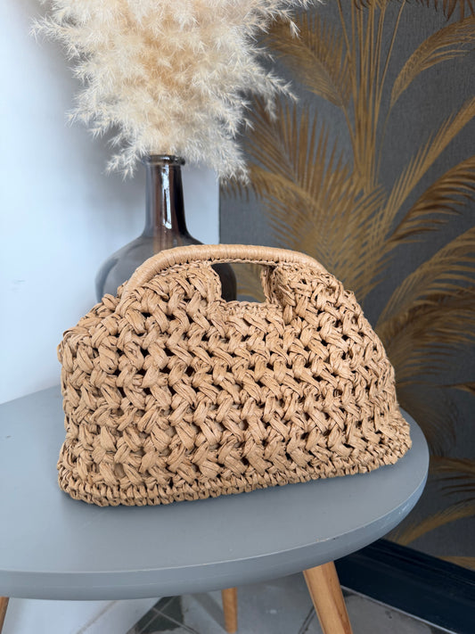 Pochette en raphia