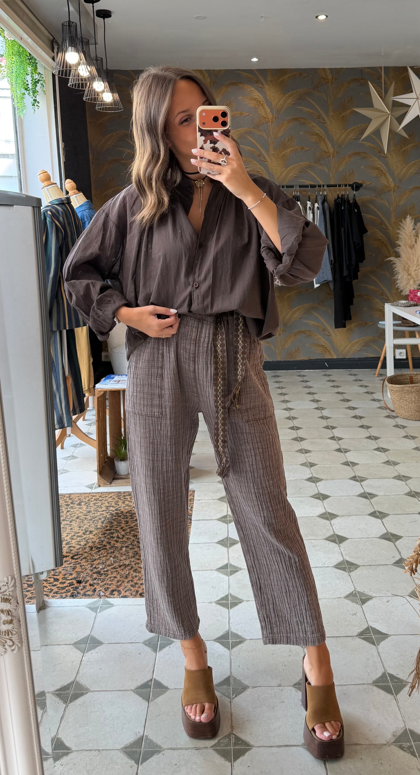 Pantalon Hazel taupe - Johanna Paris