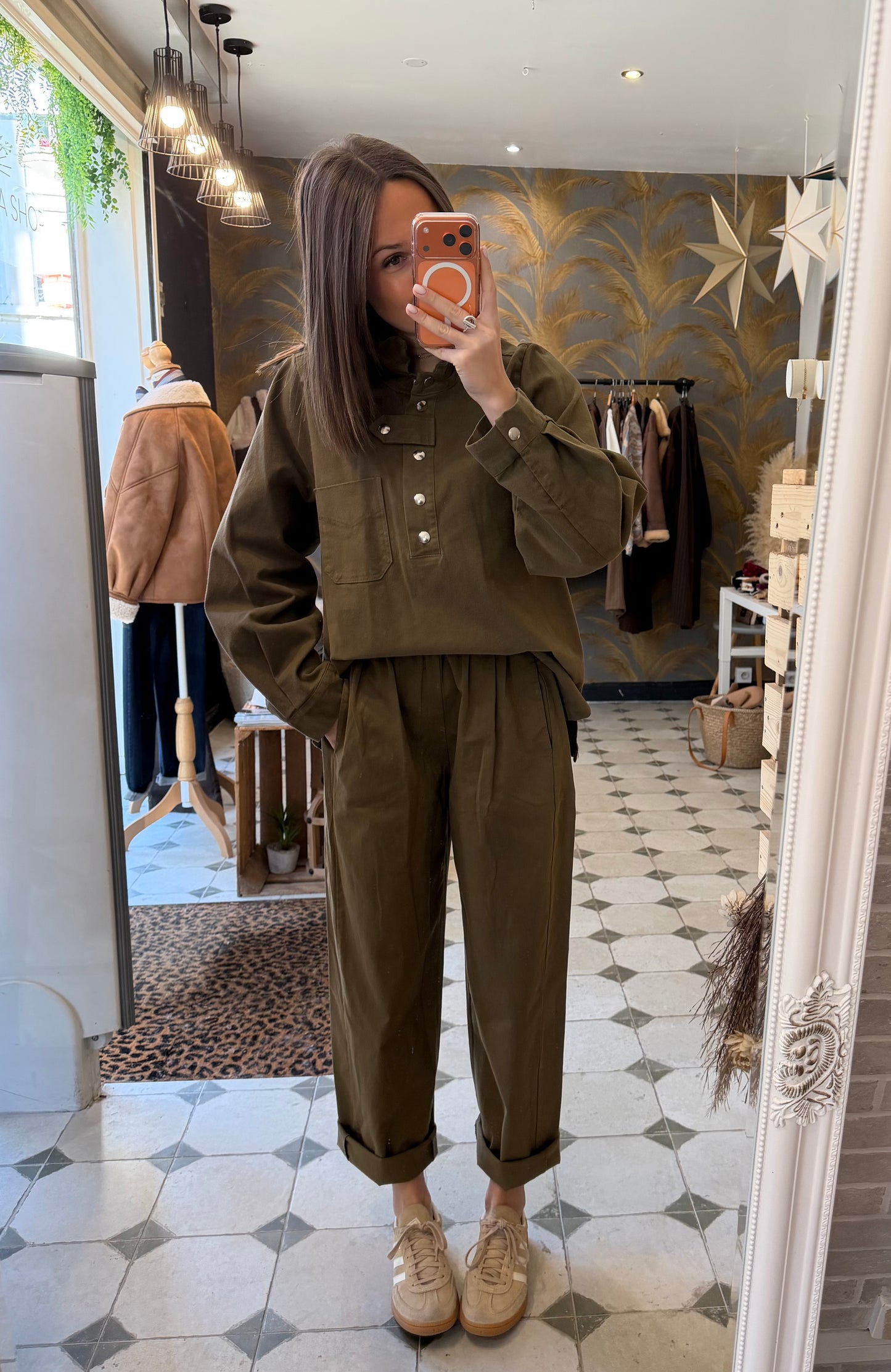 Blouse Éliane kaki - Johanna Paris