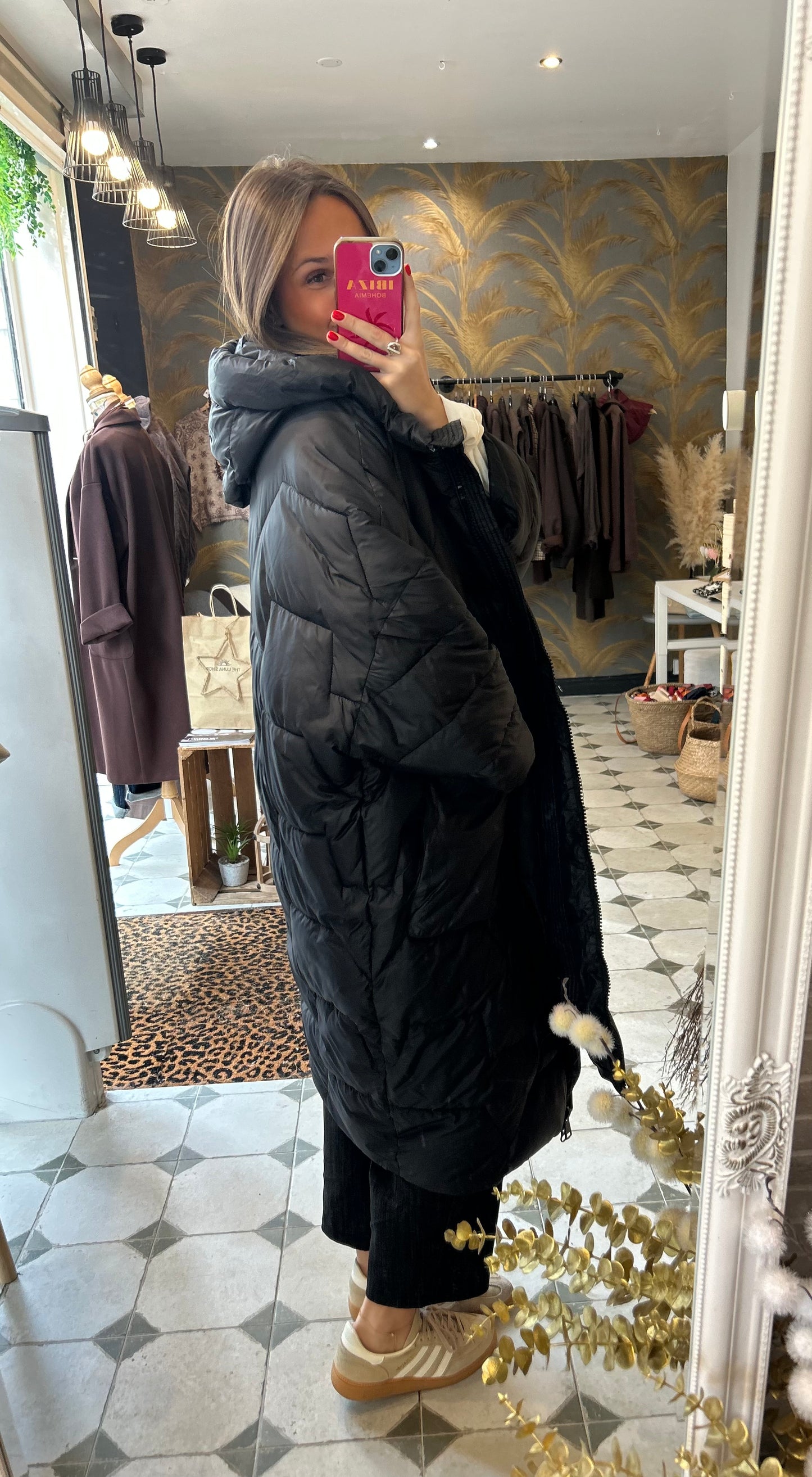 Doudoune Monica oversize noire - Johanna Paris