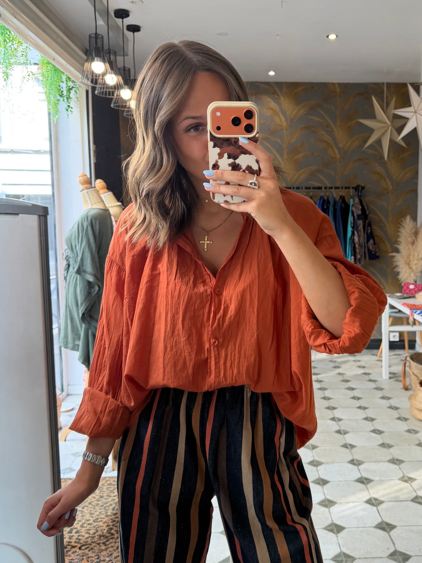 Chemise Clémentine terracotta - Johanna Paris