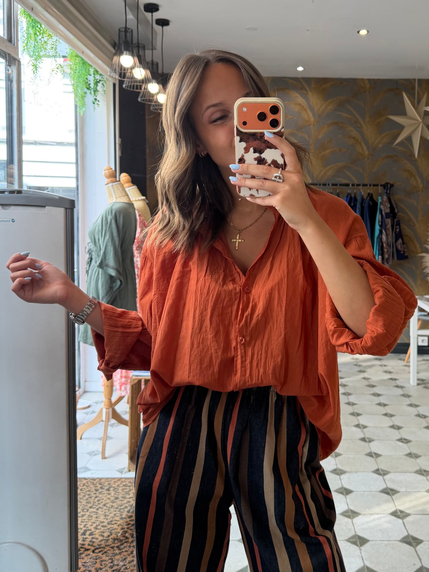 Chemise Clémentine terracotta - Johanna Paris