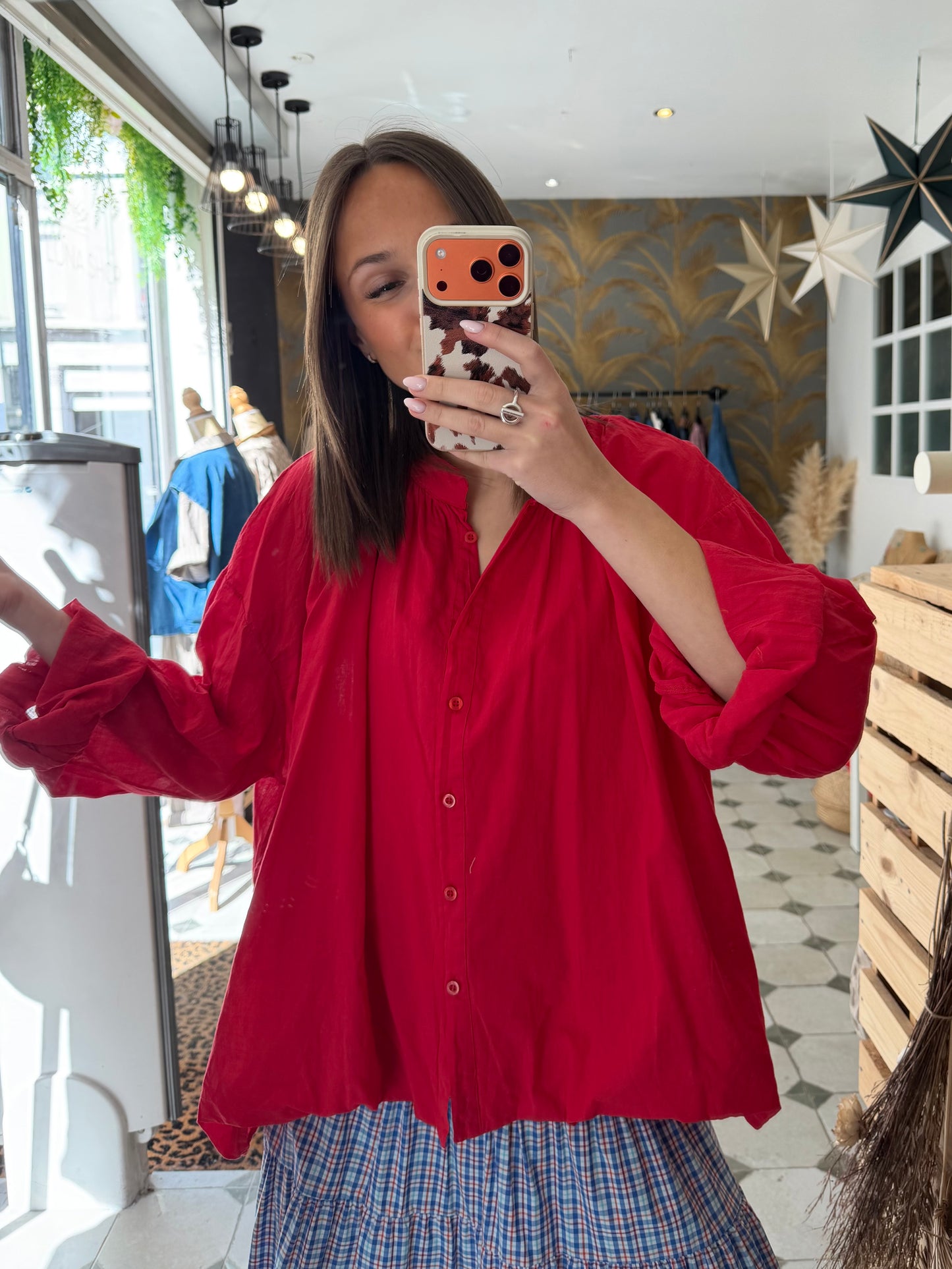 Chemise Clem rouge - Johanna Paris