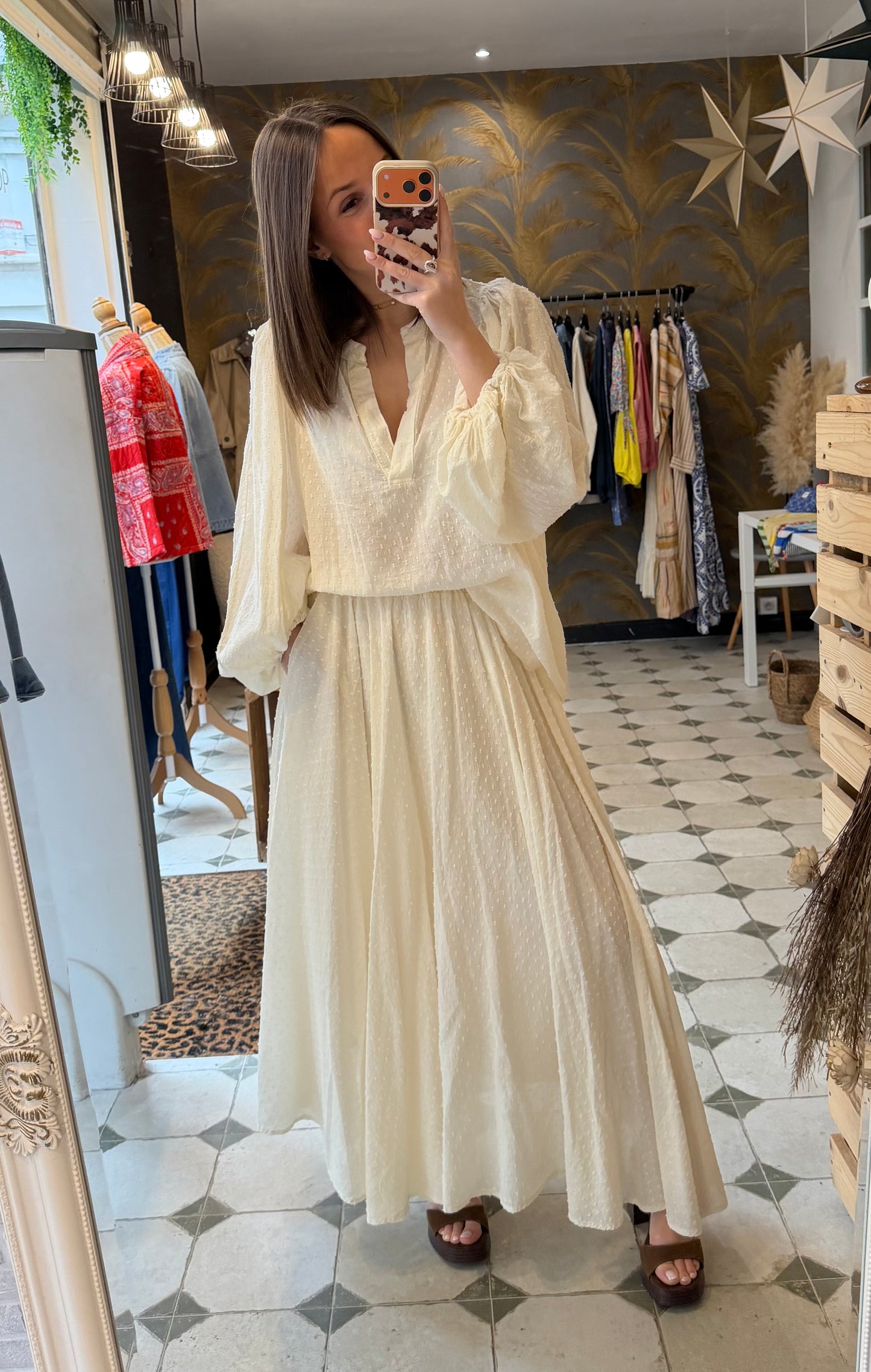 Jupe Flore écrue - Johanna Paris