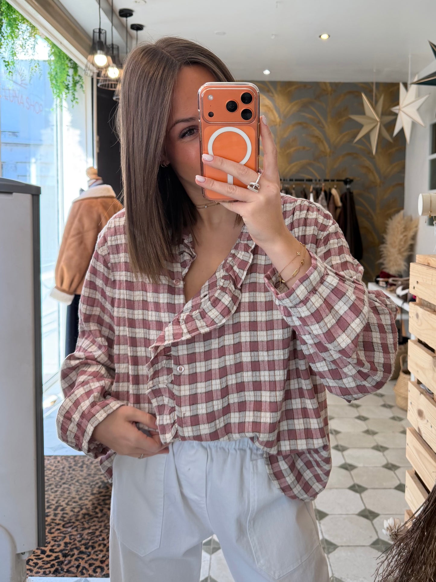Chemise Amandine rose - Johanna Paris