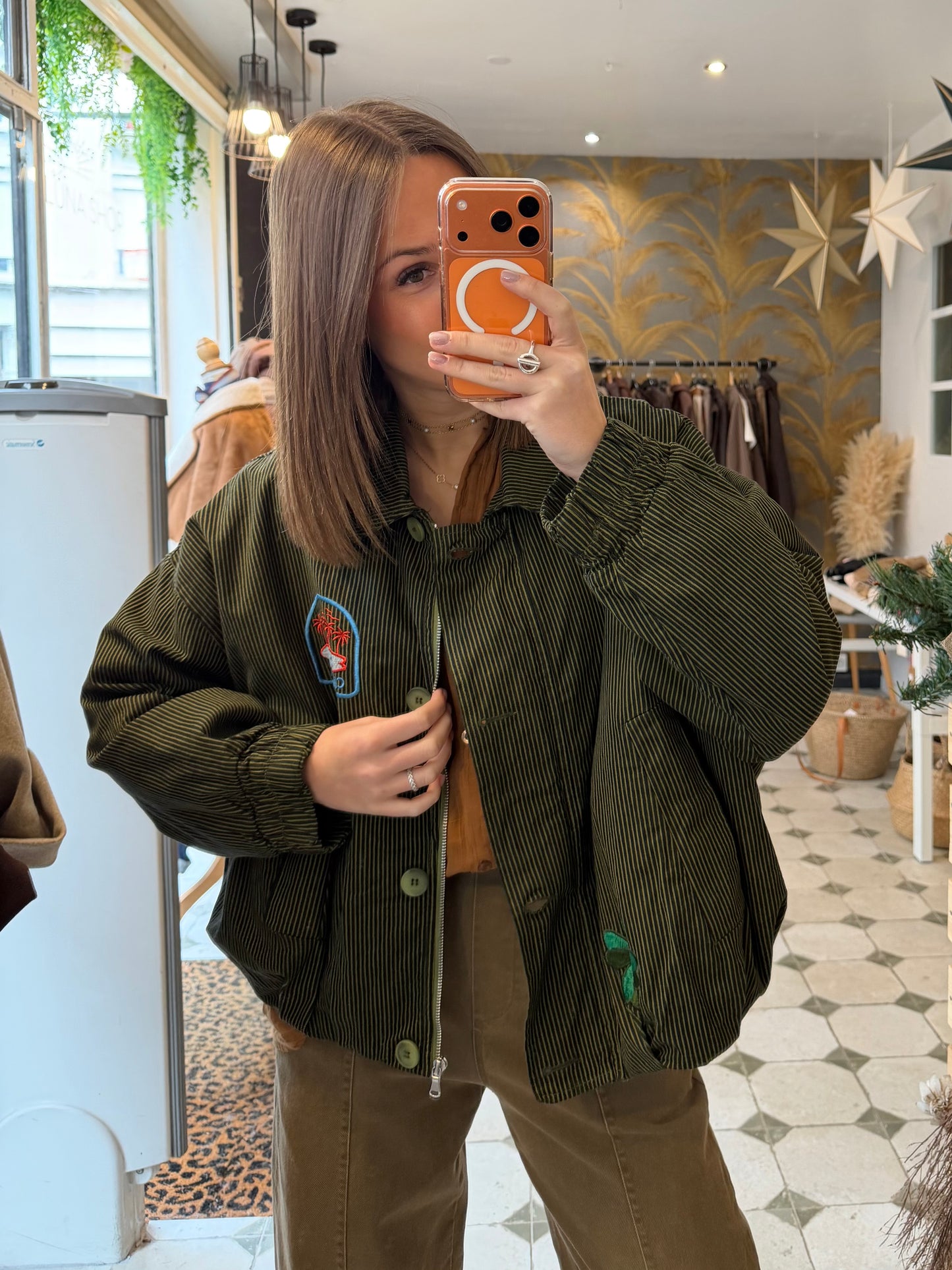 Blouson Théodore vert - Johanna Paris