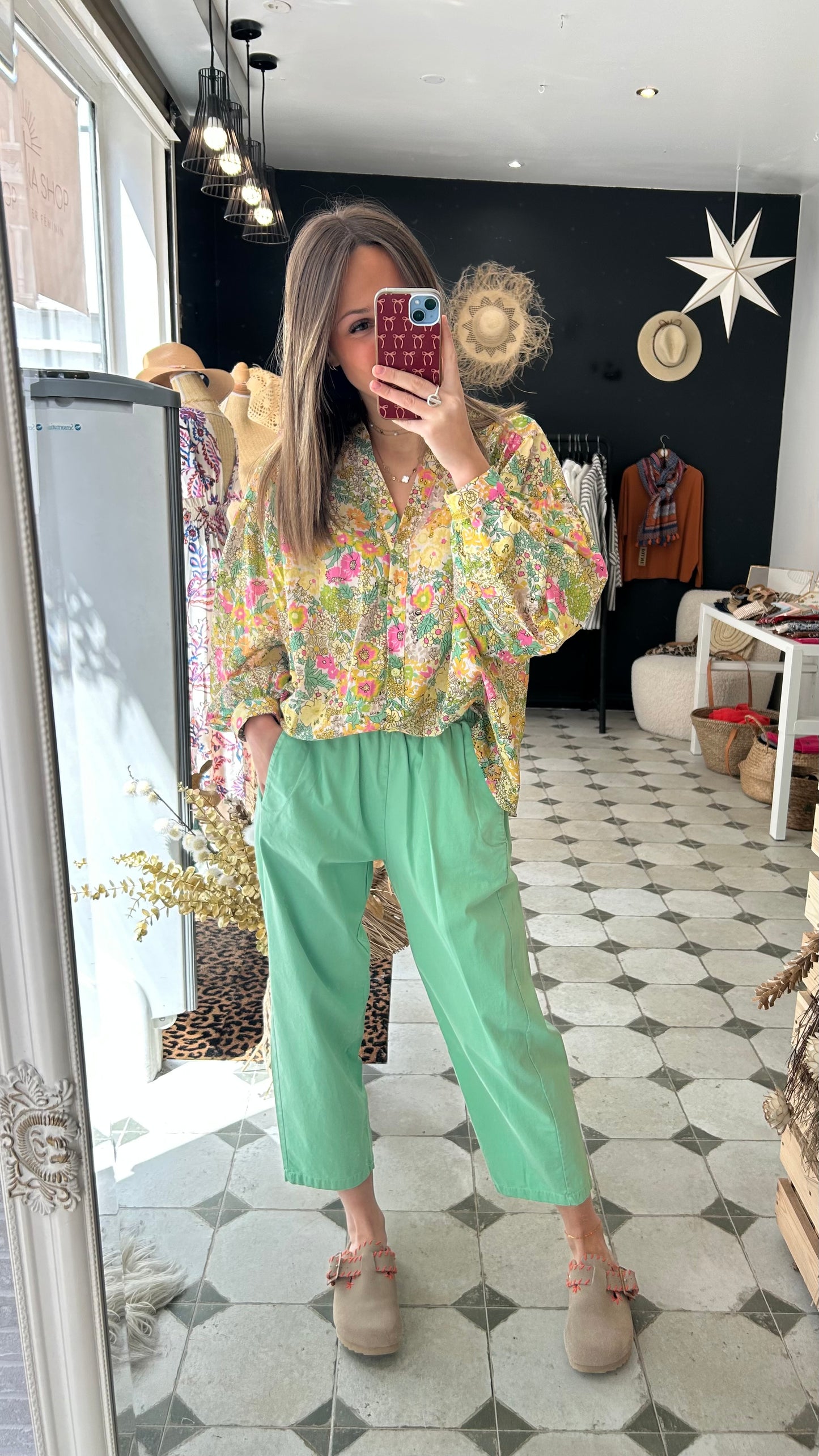Pantalon Magique vert menthe - Johanna Paris