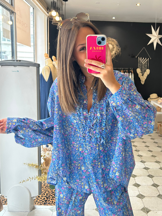 Chemise Ama bleu - Johanna Paris