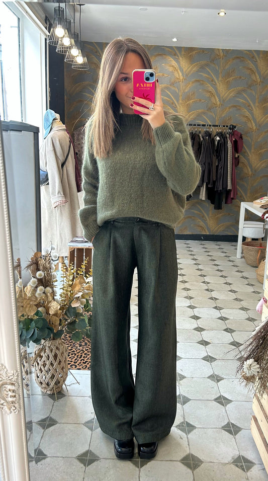 Pantalon Léon kaki