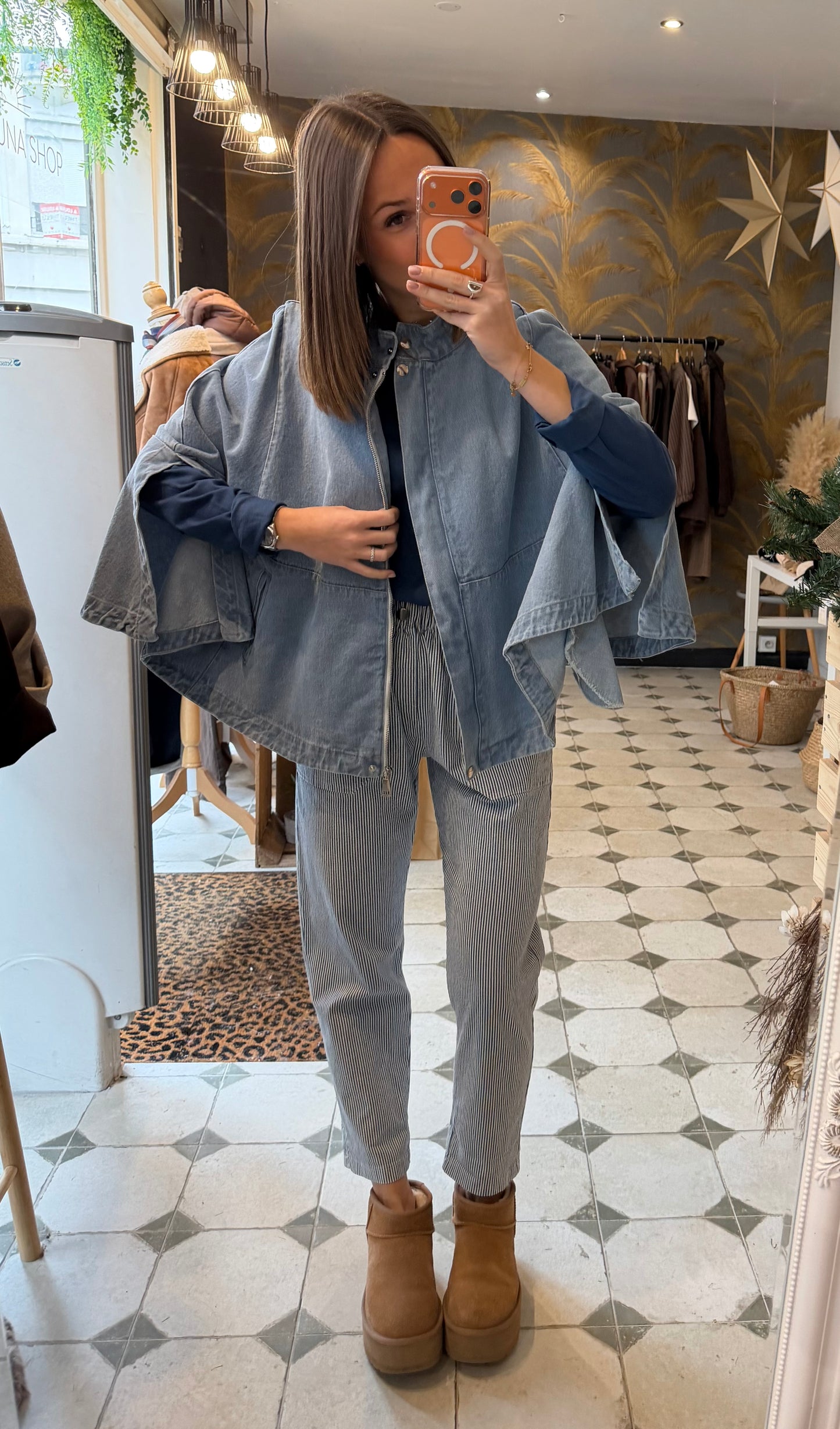 Cape en jean Garance - Johanna Paris