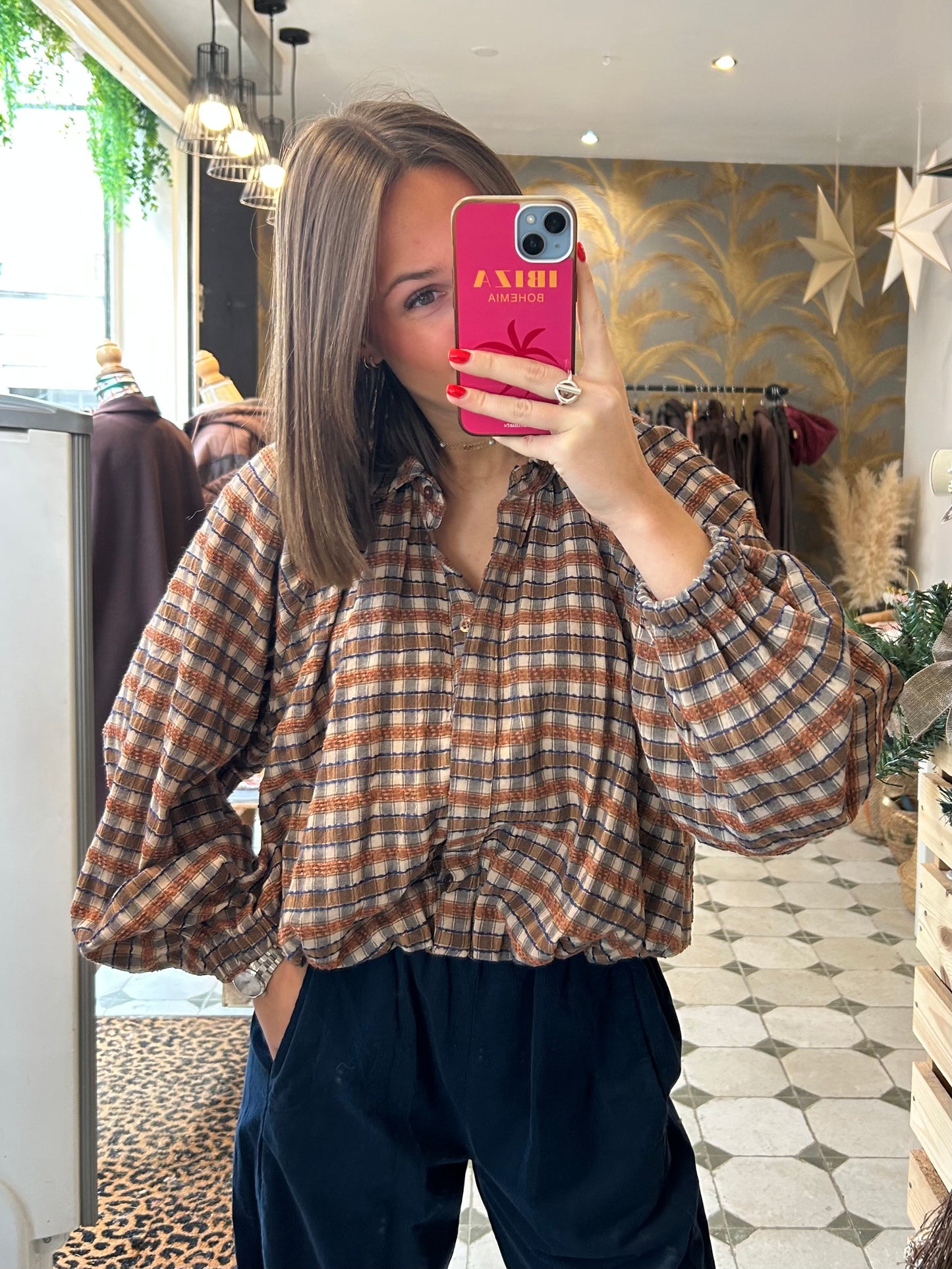 Chemise boule Lou bleu - Johanna Paris