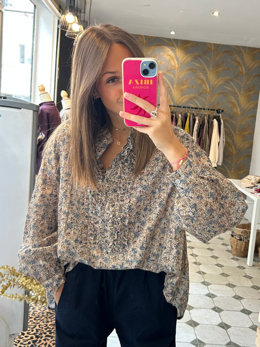 Chemise Ama bleu marine - Johanna Paris
