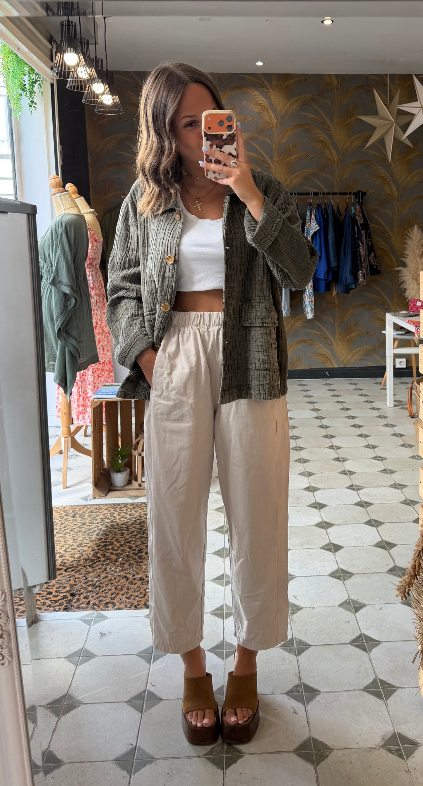Veste Hazel kaki - Johanna Paris