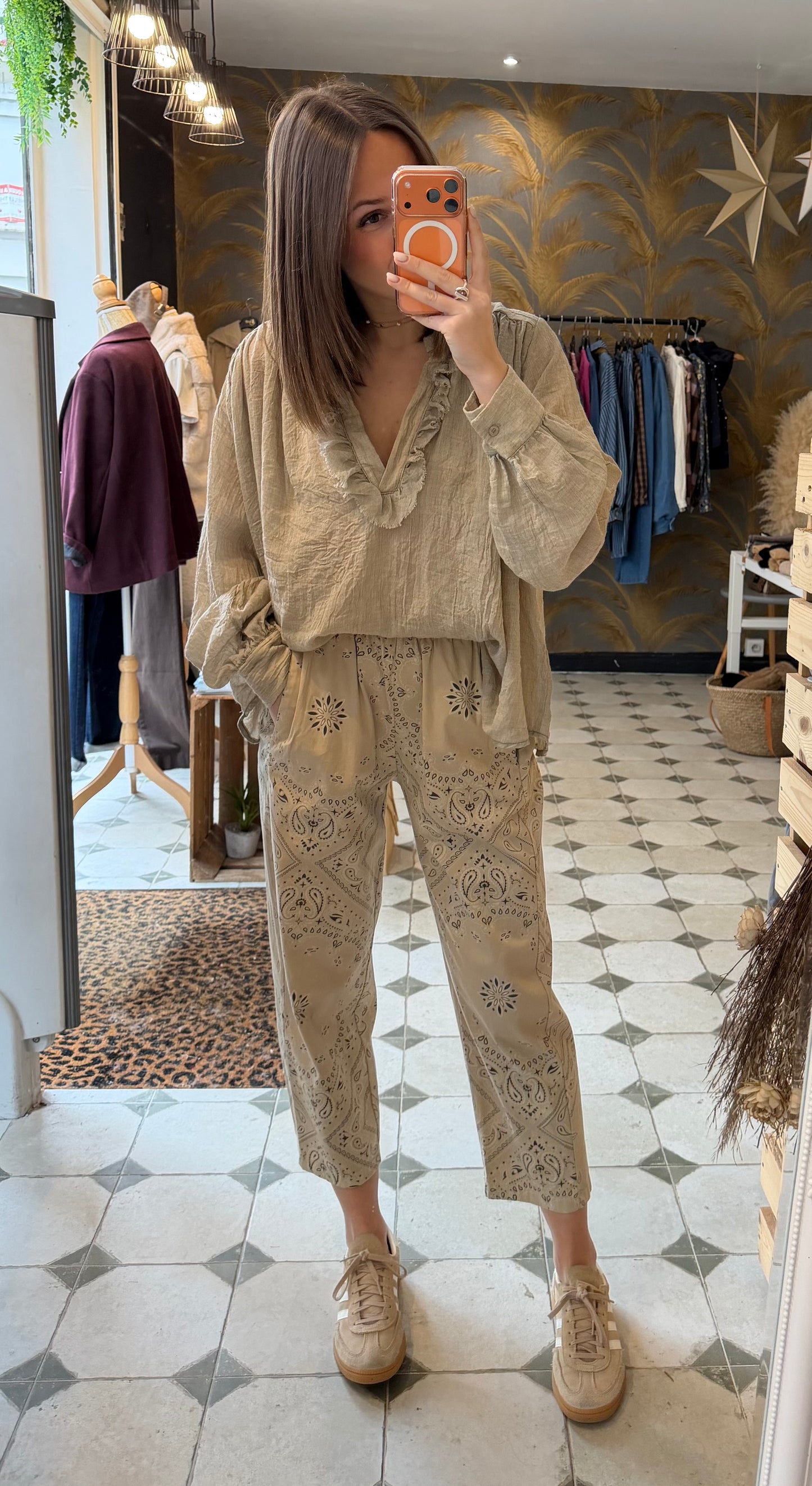 Blouse Aria beige - Johanna Paris