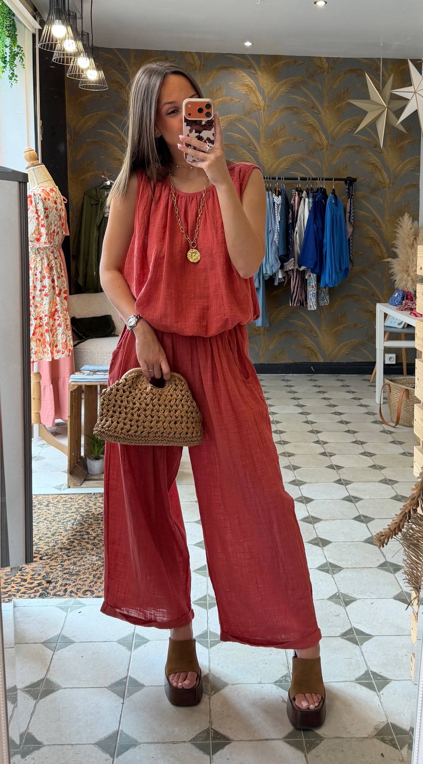 Ensemble Charlie terracotta - Johanna Paris
