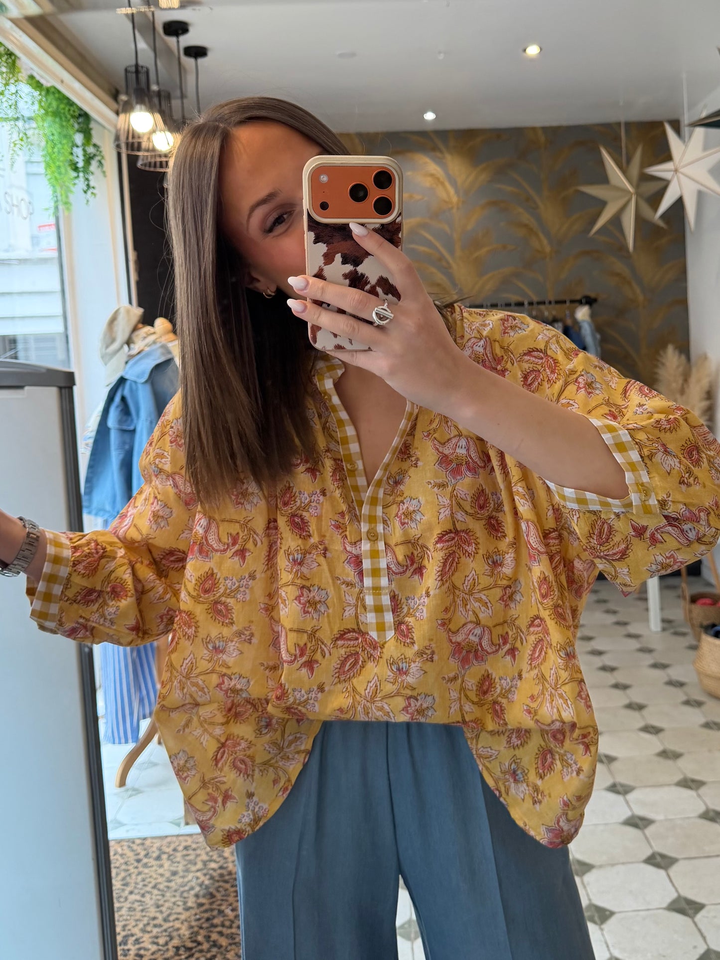 Chemise Rosalia jaune - Johanna Paris