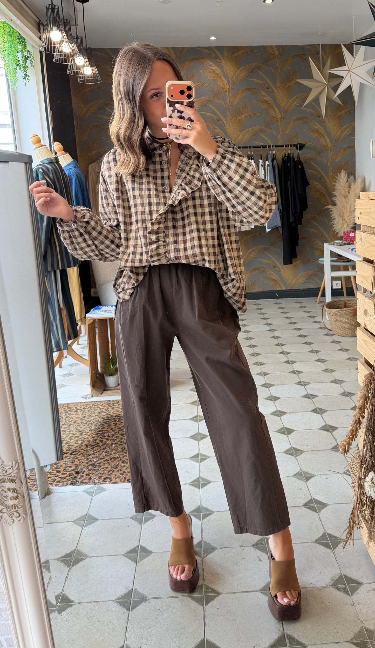 Chemise Vania chocolat - Johanna Paris