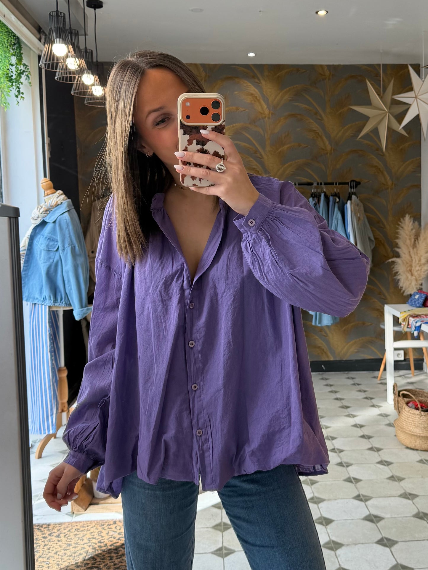 Chemise Clem violet - Johanna Paris
