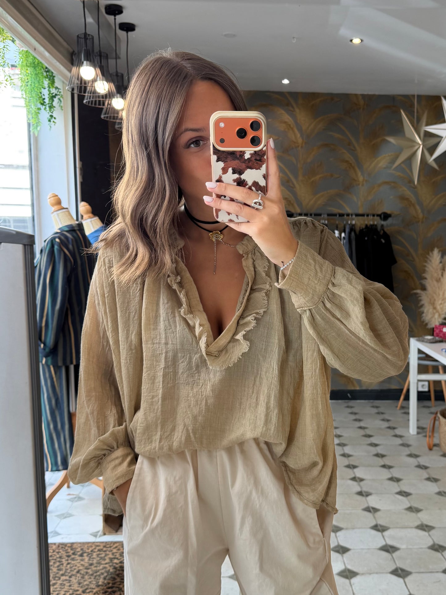 Blouse ML Aria beige - Johanna Paris