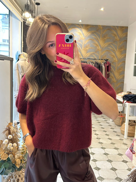 Pull Jade bordeaux
