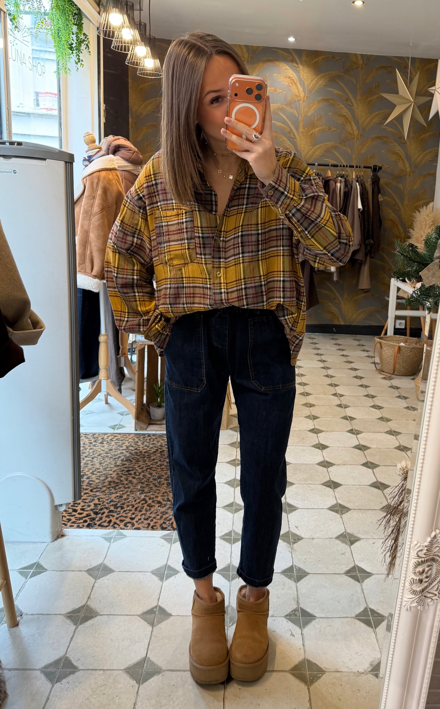Chemise Céleste moutarde - Johanna Paris