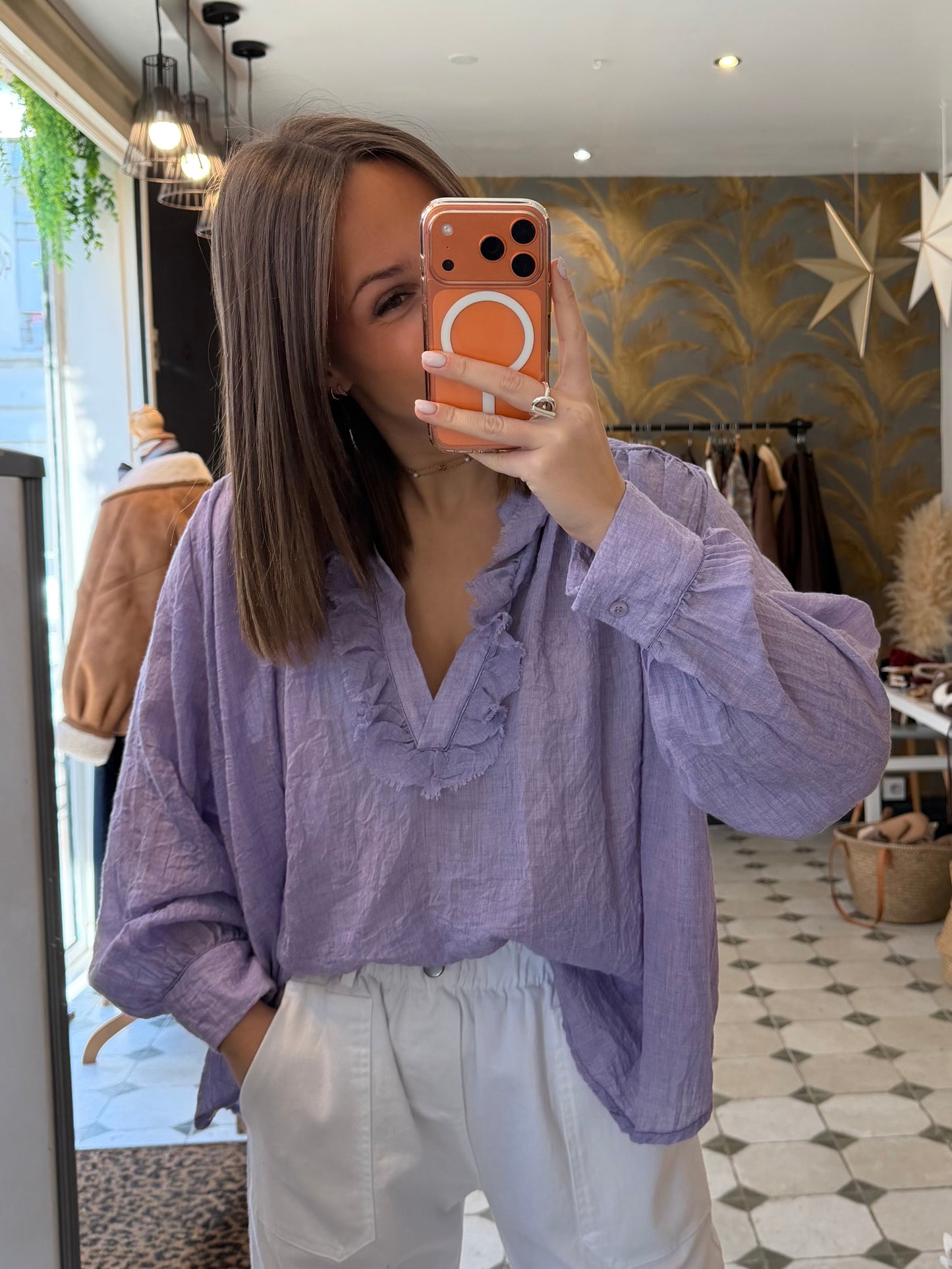 Blouse Aria mauve - Johanna Paris