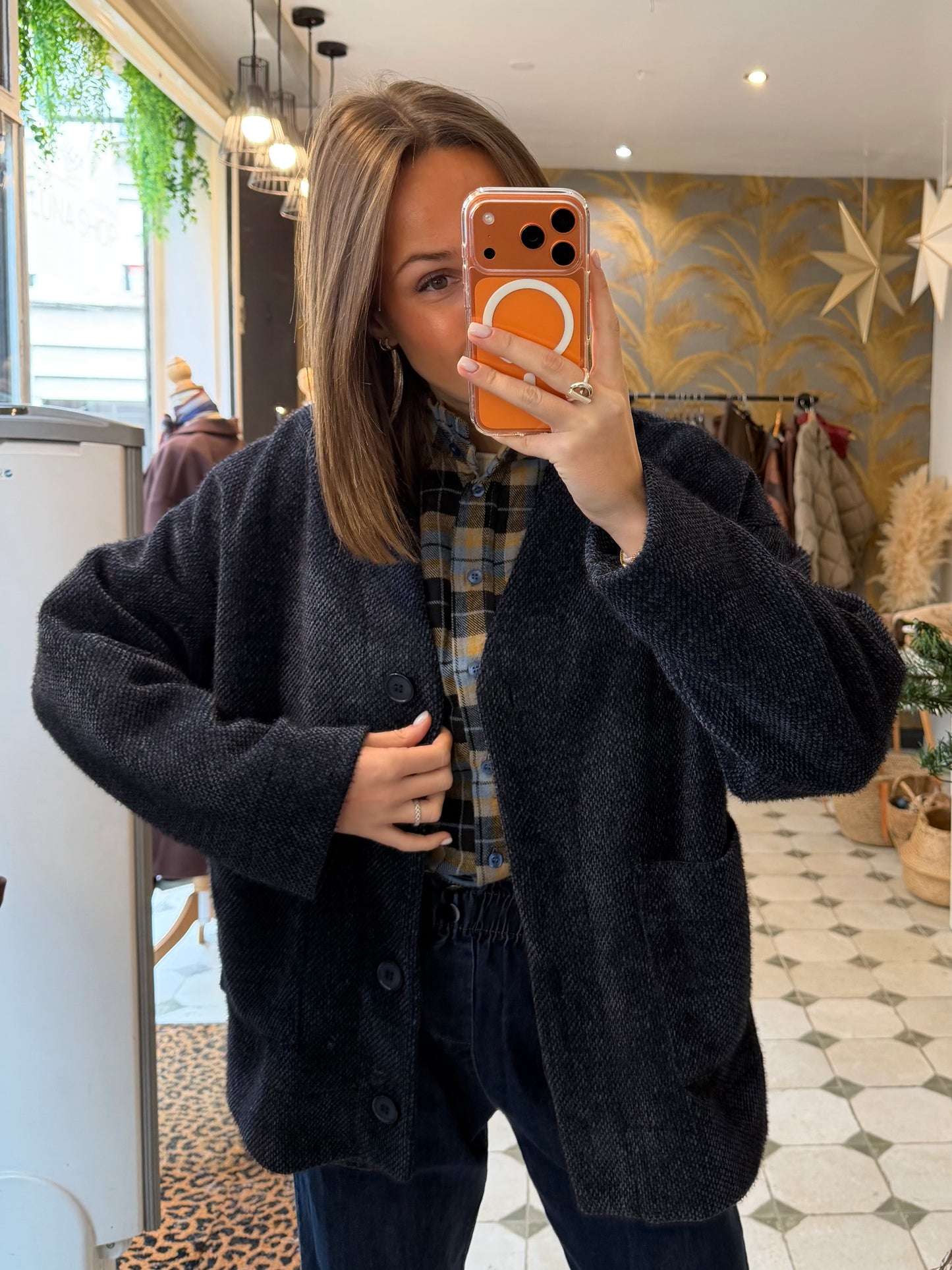 Veste Ludivine bleu marine - Johanna Paris