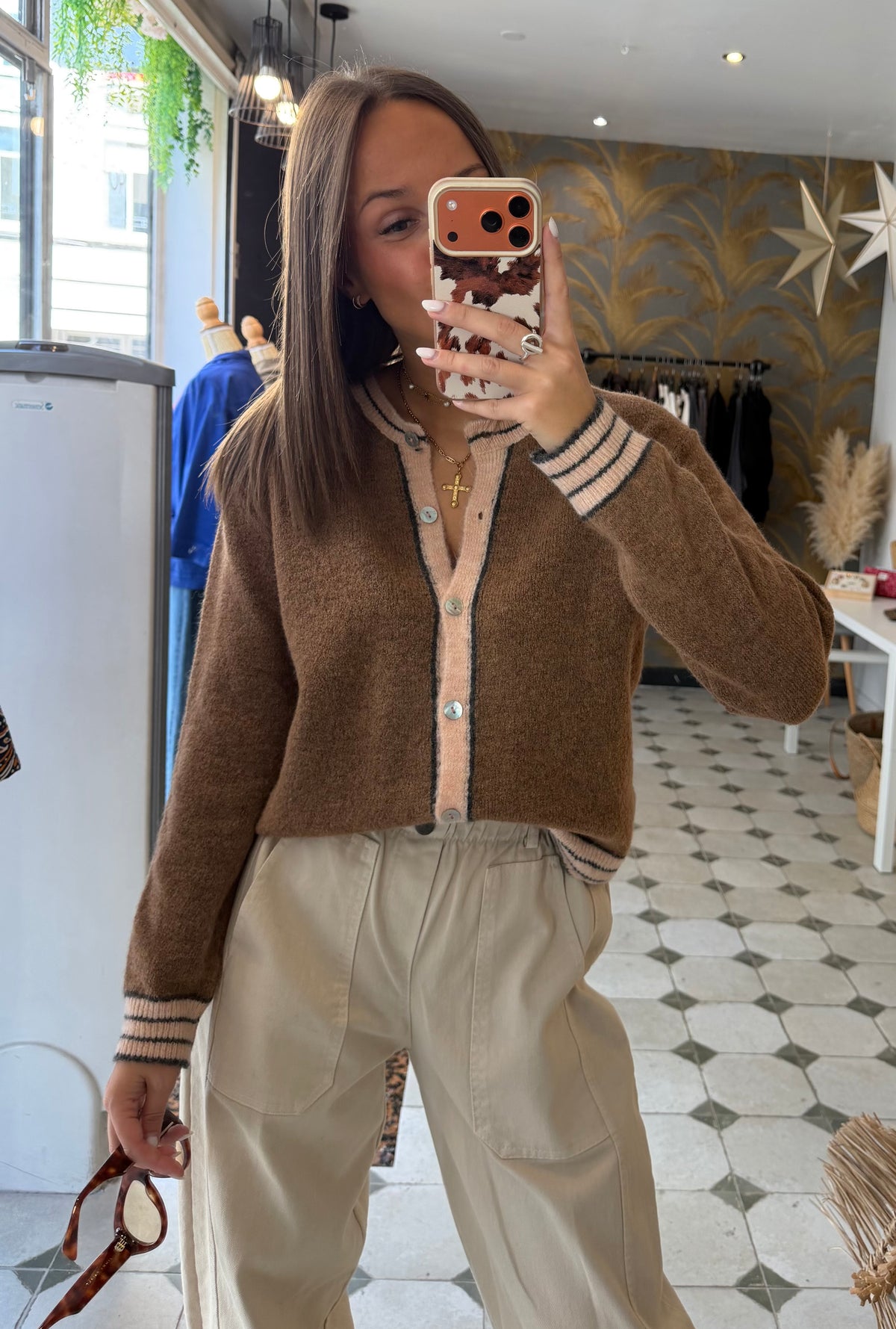 Gilet en laine Camel - Johanna Paris