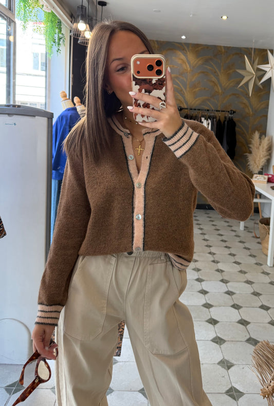 Gilet en laine Camel - Johanna Paris