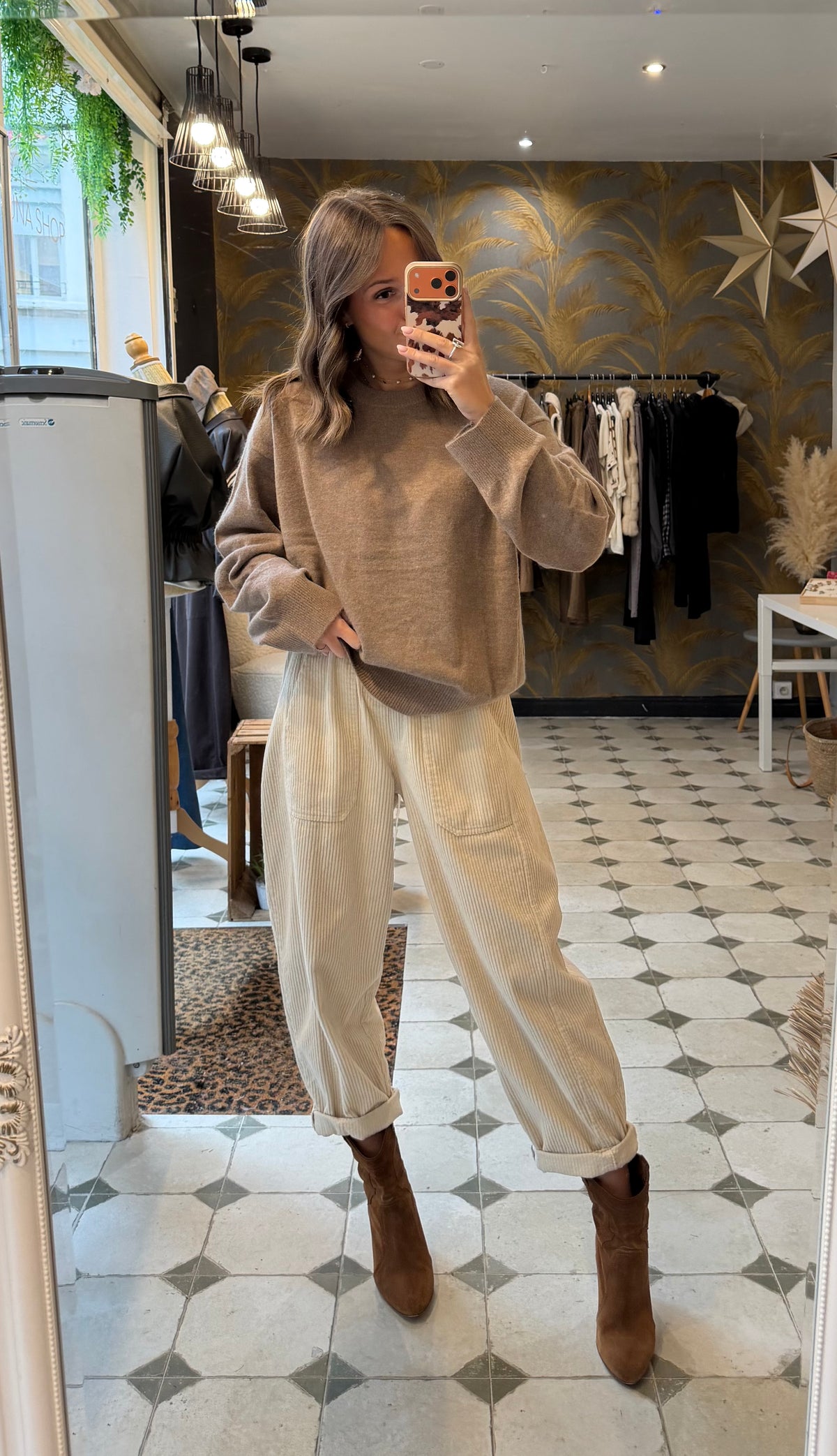 Pull en cachemire beige  - Johanna Paris