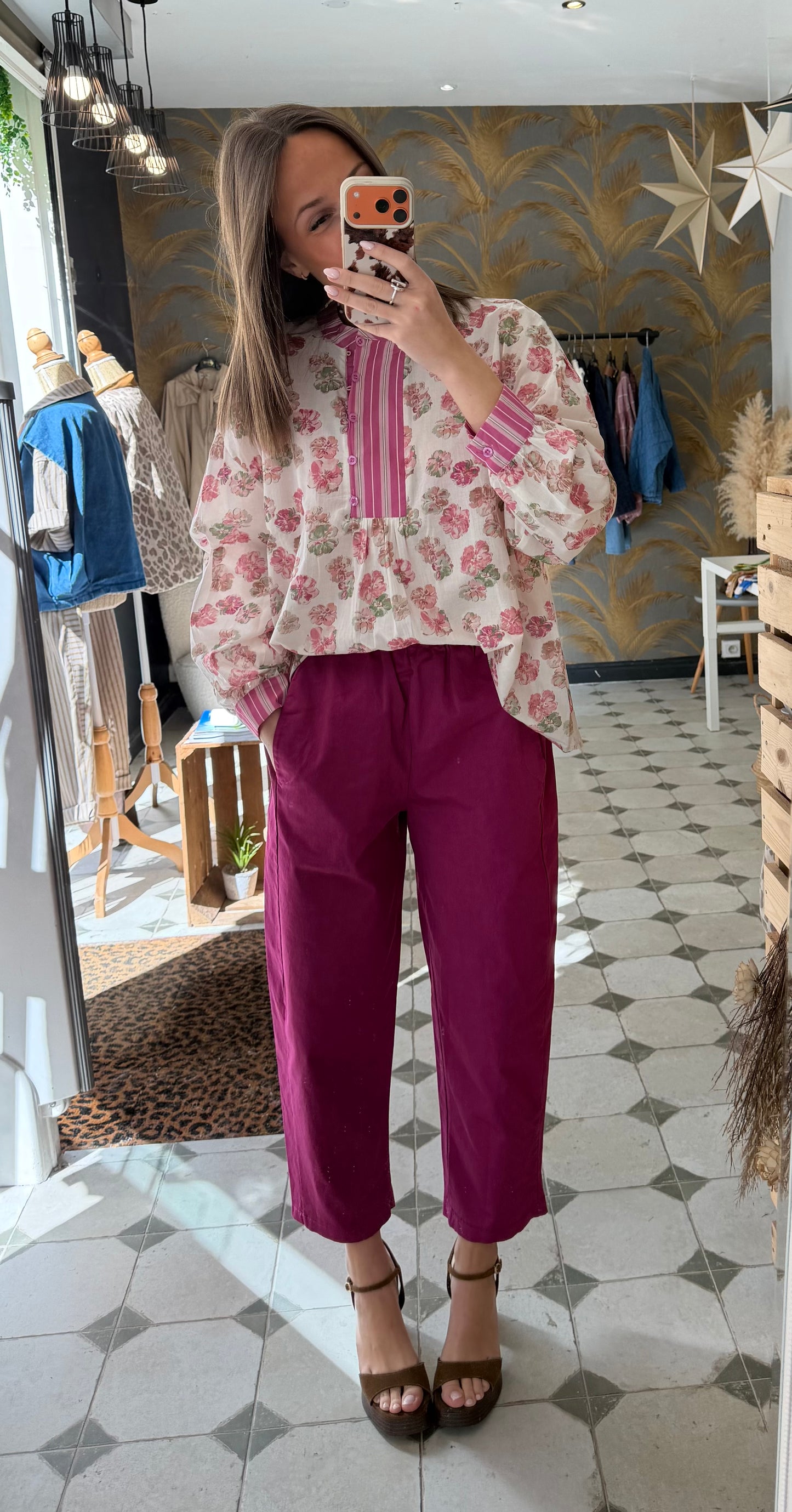 Pantalon Magique framboise - Johanna Paris